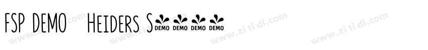 FSP DEMO   Heiders S字体转换